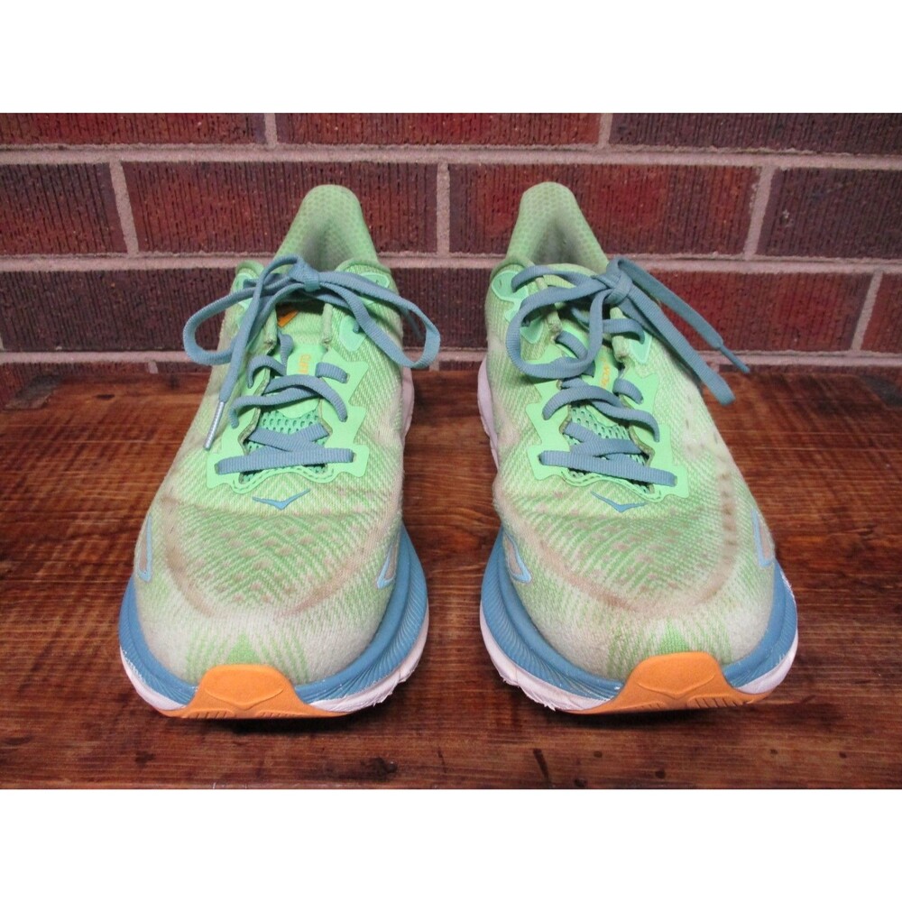 Hoka One One Mens Clifton 9 Green 1127895 ZLGL Shoes Running Sneakers 9.5 D - Picture 3 of 16